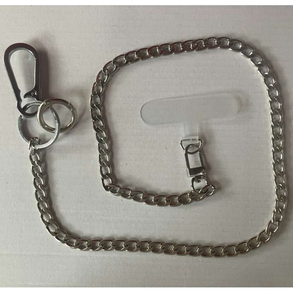 Silver Mobile Phone Security Chain